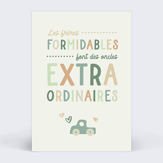 Carte Annonce Grossesse Frères Extraordinaires