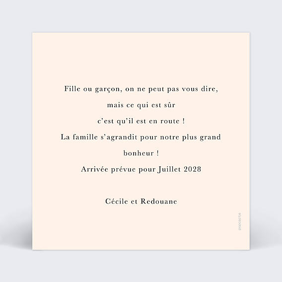 Carte Annonce Grossesse Chaussons