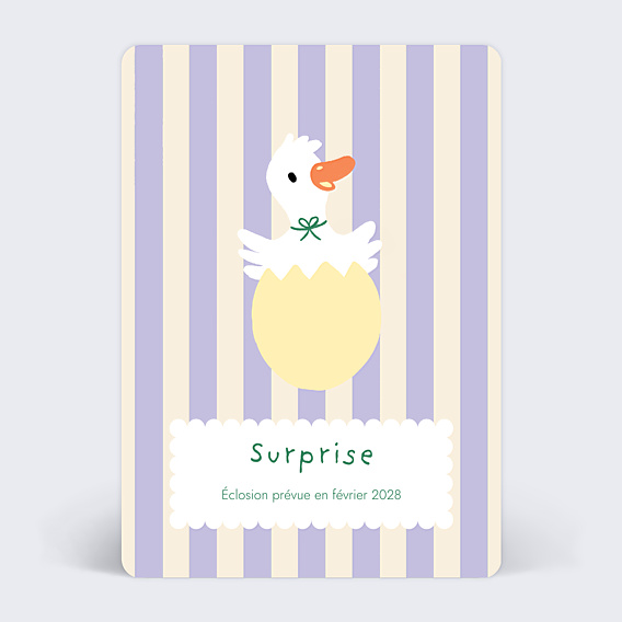 Carte Annonce Grossesse Œuf Surprise