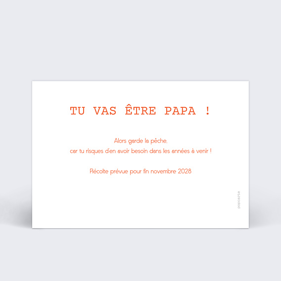 Carte Annonce Grossesse Pêche