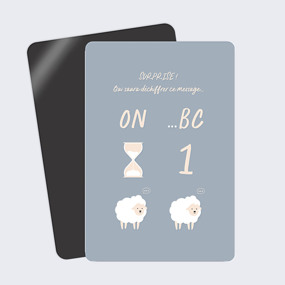 Carte Annonce Grossesse Humour Rébus
