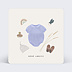 Carte annonce grossesse Layette Myrtille