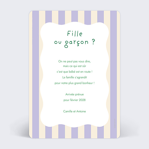 Carte Annonce Grossesse Œuf Surprise