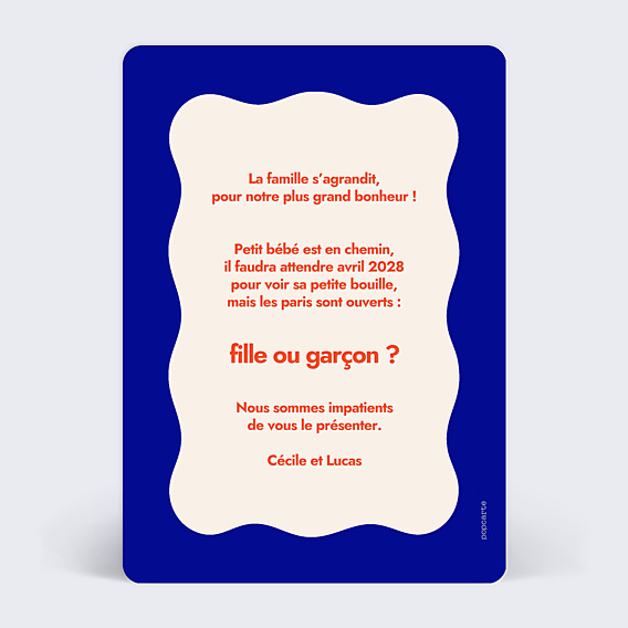 Carte Annonce Grossesse Annonce drôle