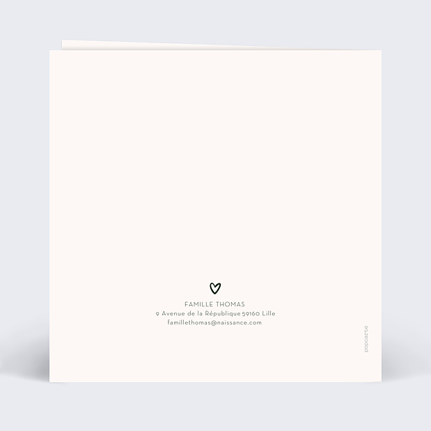 Carte Annonce Grossesse Dinosaure Verso