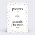 Carte annonce grossesse Promotion des Grand-Parents