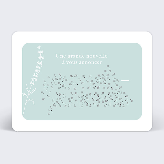 Carte Annonce Grossesse Annonce à Relier Grands-parents