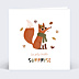 Carte Annonce Grossesse Renard automne