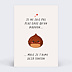 Carte Annonce Grossesse Marron