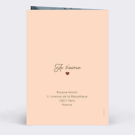 Carte annonce grossesse Dans 200 jours Verso