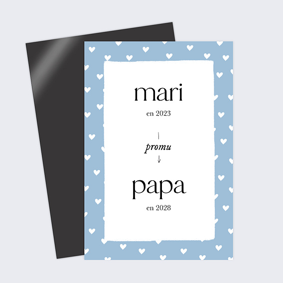 Carte annonce grossesse Promotion papa