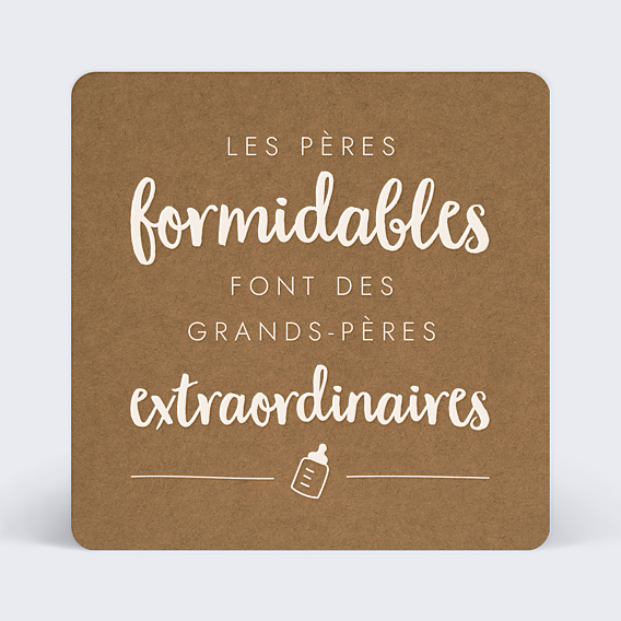 Carte annonce grossesse Pères Extraordinaires