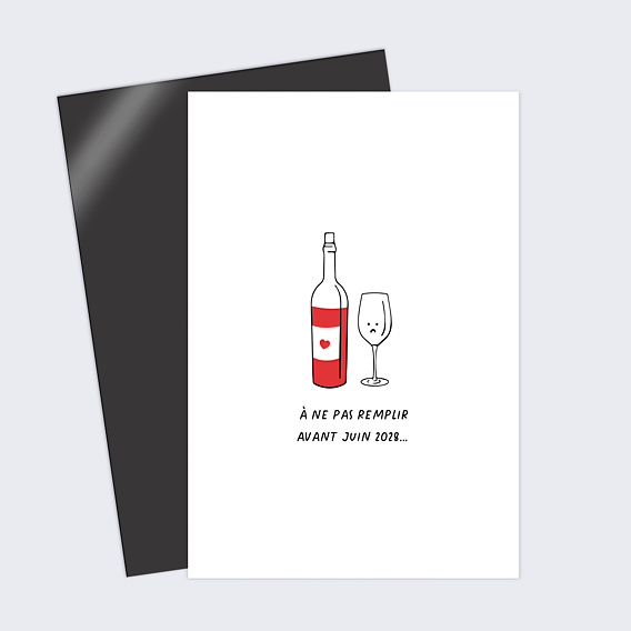 Carte Annonce Grossesse Humour Alcool
