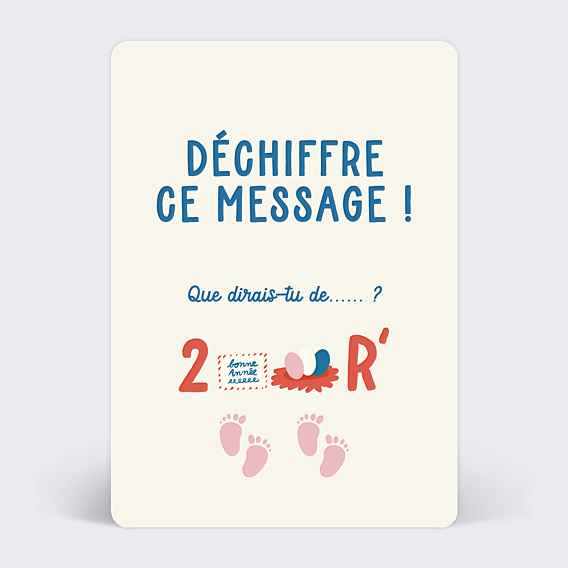Carte Annonce Grossesse Papa rébus