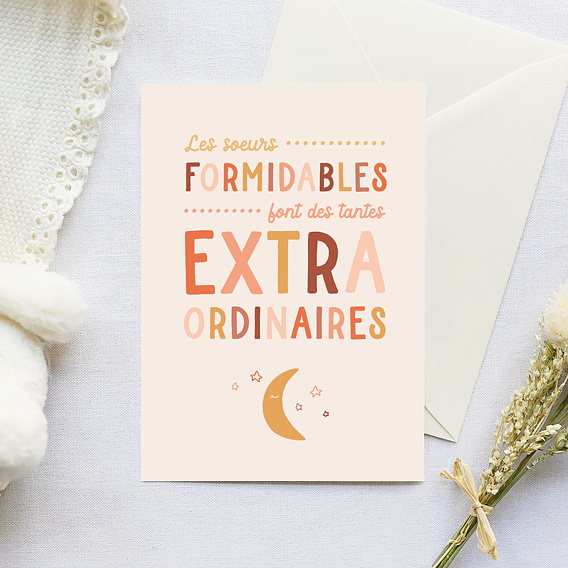 Carte annonce grossesse Soeurs Extraordinaires Après 4