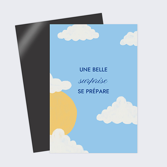 Carte Annonce Grossesse Lever du soleil