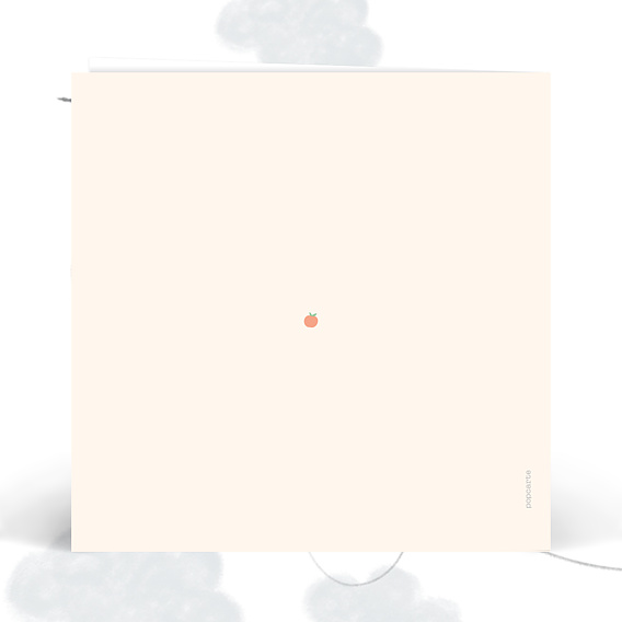 Carte annonce grossesse Petits Fruits Verso