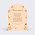 Carte Annonce Grossesse Feuille d’automne - Marion Blanc x Popcarte