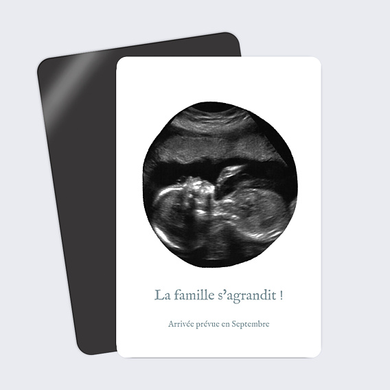 Carte Annonce Grossesse Échographie Originale