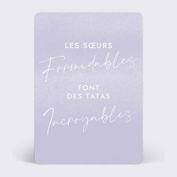 Carte Annonce Grossesse Tatas Incroyables