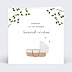 Carte annonce grossesse Couffin Recto