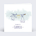 Carte annonce grossesse Linge de Famille Recto