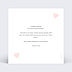 Carte annonce grossesse Cœur Rose Verso