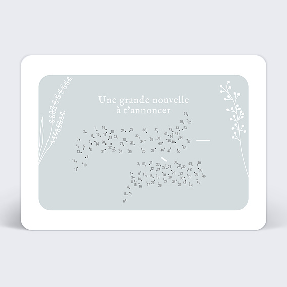 Carte Annonce Grossesse Annonce à Relier Grand-père