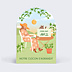 Carte Annonce Grossesse Bourgeon de printemps - Marion Blanc x Popcarte