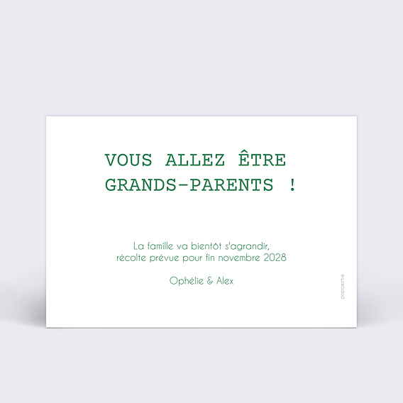 Carte Annonce Grossesse Salade