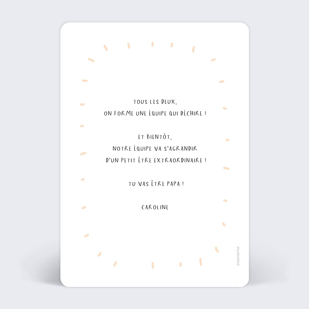 Carte Annonce Grossesse Le Body Verso