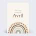 Carte annonce grossesse Petit Arc-en-ciel