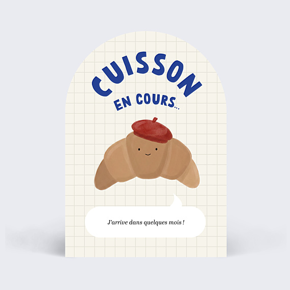 Carte Annonce Grossesse Cuisson en cours