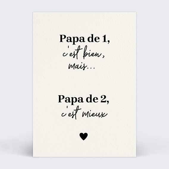 Carte Annonce Grossesse Papa de 2