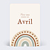 Carte Annonce Grossesse Petit Arc-en-ciel