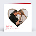 Carte annonce grossesse Photo Coeur Recto
