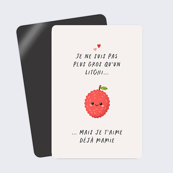 Carte Annonce Grossesse Litchi