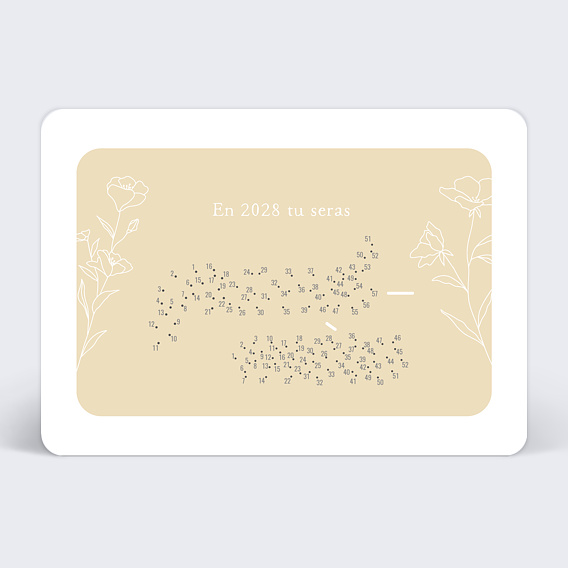 Carte annonce grossesse Annonce à Relier Grand-mère Recto