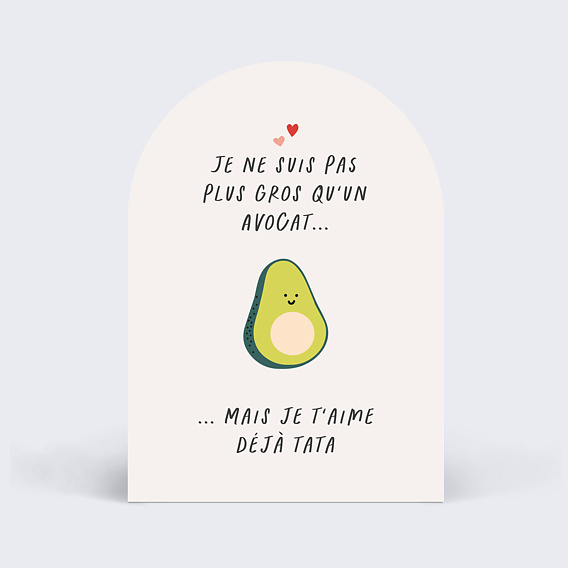 Carte annonce grossesse Avocat