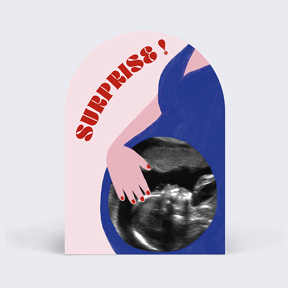 Carte annonce grossesse En Cloque