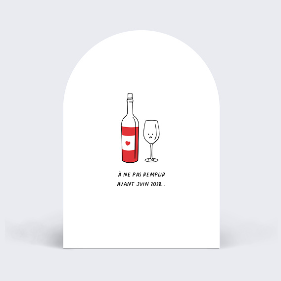 Carte annonce grossesse Humour Alcool