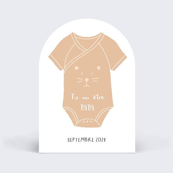 Carte annonce grossesse Le Body