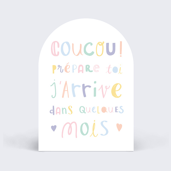 Carte annonce grossesse Parole de bébé
