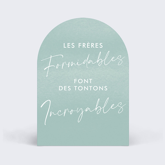 Carte annonce grossesse Tontons Incroyables