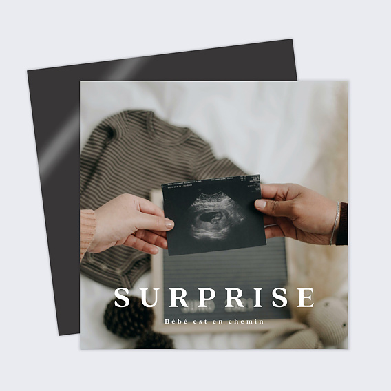 Carte annonce grossesse Pleine page
