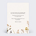 Carte annonce grossesse Bouquet Sauvage Verso