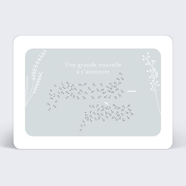 Carte Annonce Grossesse Annonce à relier Grand-Père