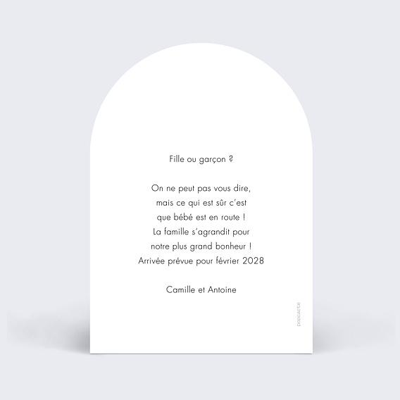 Carte Annonce Grossesse Effet photo