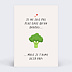 Carte annonce grossesse Brocoli