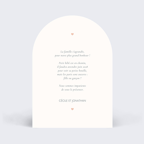 Carte Annonce Grossesse Mini nous